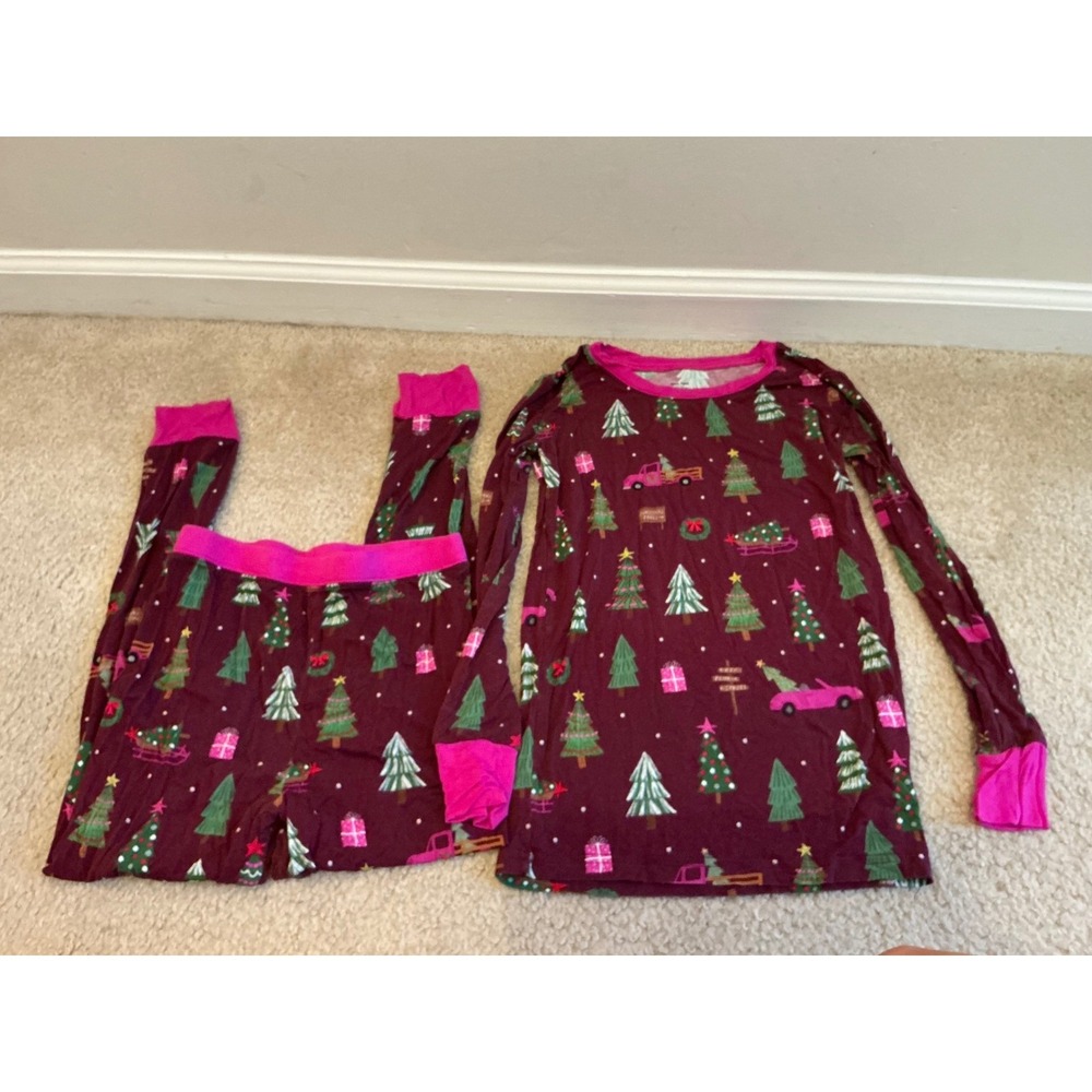 Little sleepies purple tree traffic print size 9/10